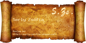 Serly Zsófia névjegykártya
